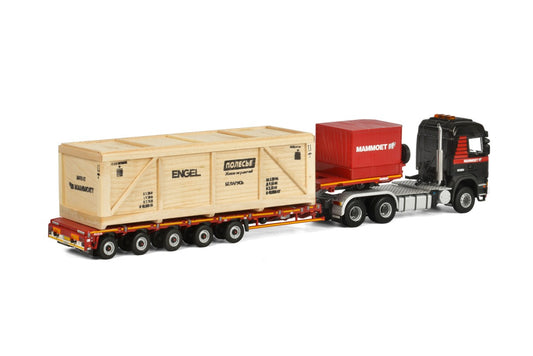 SCANIA R6 6X6 + MCO PX - 5 EIXOS COM CAIXA DE MADEIRA