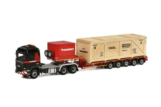SCANIA R6 6X6 + MCO PX - 5 EIXOS COM CAIXA DE MADEIRA