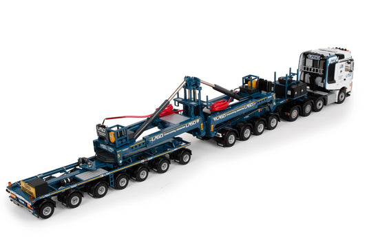 LASO MERCEDES-BENZ AROCS MP4 SLT BIGSPACE 8X4 MEGA WINDMILL TRAILER 7 + 4 AXLE