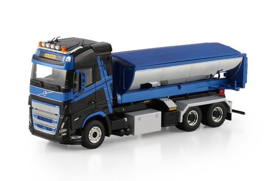 VOLVO FH5 GLOBETROTTER RIGED TRUCK WITH HOOKLIFT SYSTEM 6X4 + ASPHALT CONTAINER