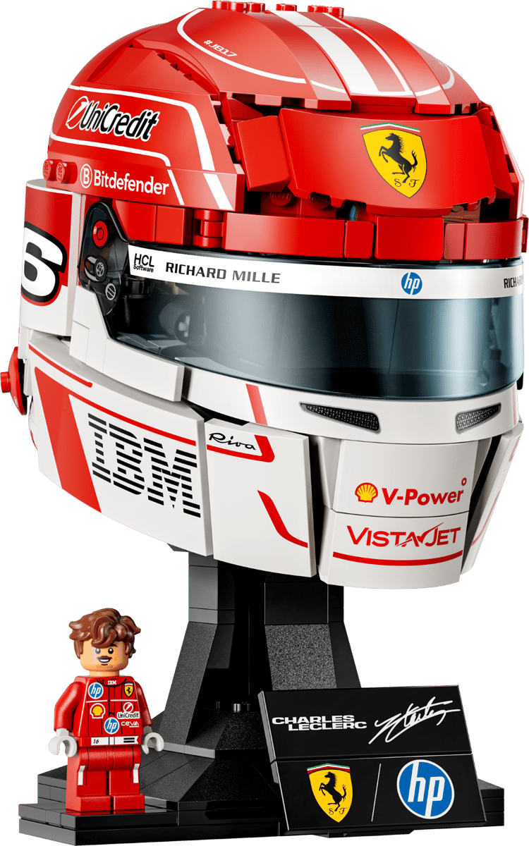 LEGO EDITIONS - FORMULA 1 CAPACETE CHARLES LECLERC FERRARI HP